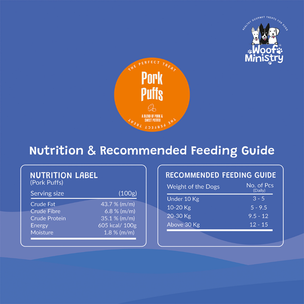 Woof Ministry Pork Puffs (100 grams)