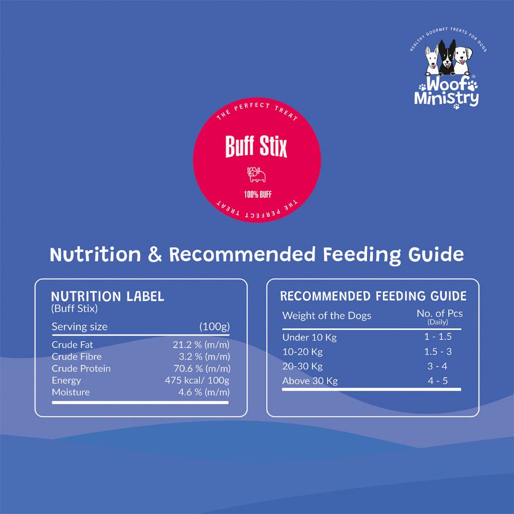 Woof Ministry Buff Stix (100 grams)