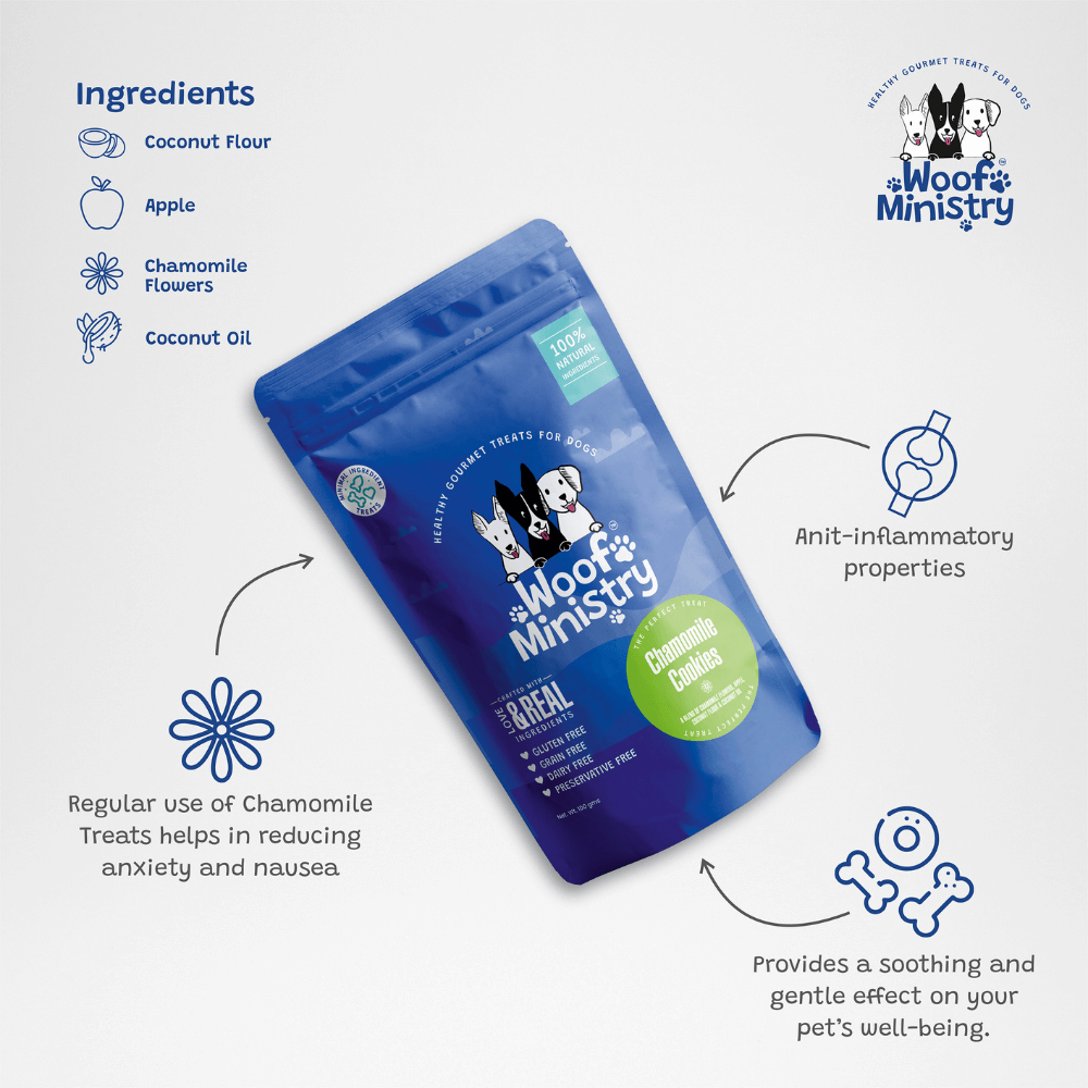Woof Ministry Chamomile Biscuits (100 grams)
