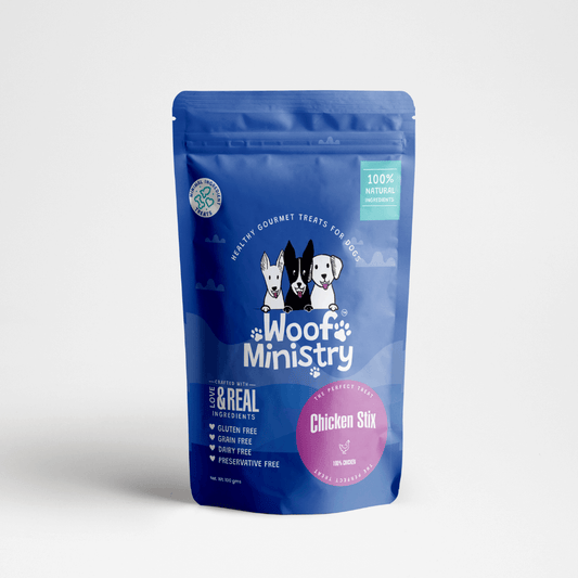 Woof Ministry Chicken Stix (100 grams)