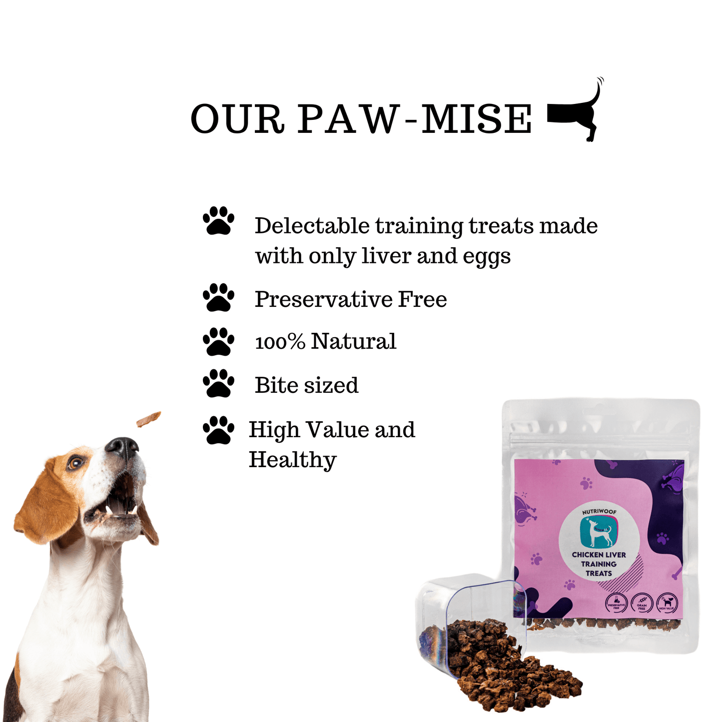 Nutriwoof Chicken Liver Training Treats (100 grams)