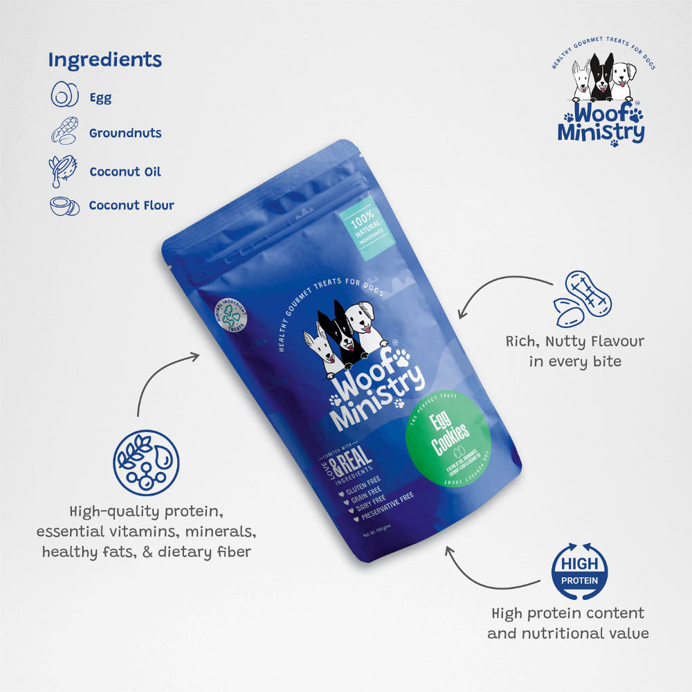 Woof Ministry Egg Cokies (100 grams)