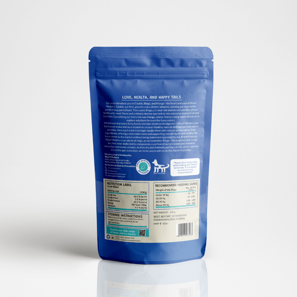 Woof Ministry Little Liver Bites (100 grams)