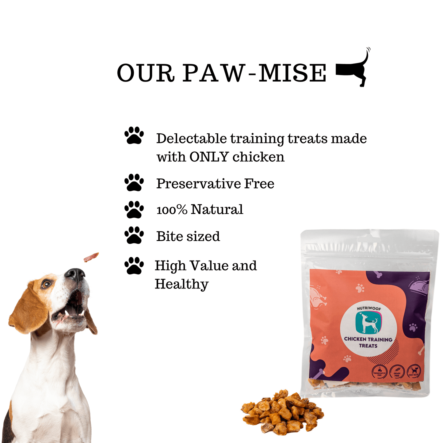 Nutriwoof Chicken Training Treats (100 grams)