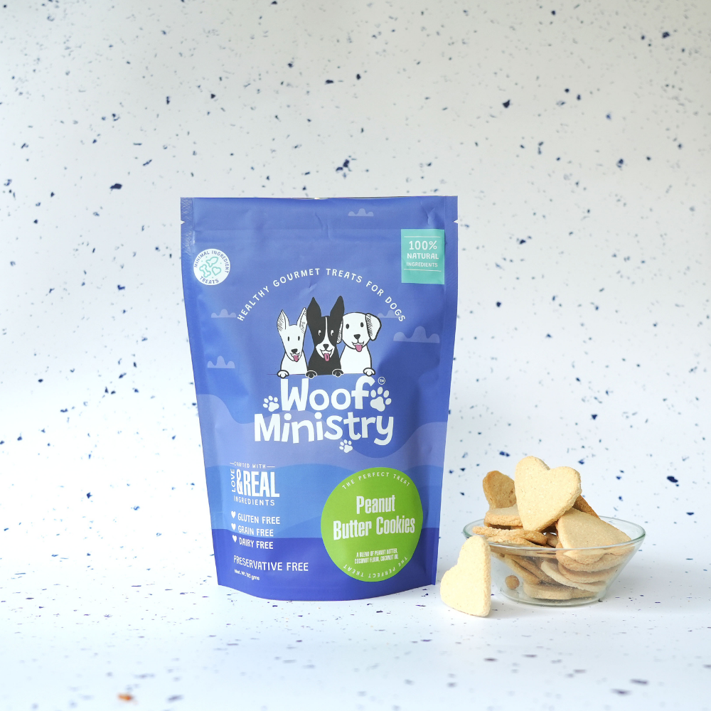 Woof Ministry Peanut Butter Cookies (100 gms)