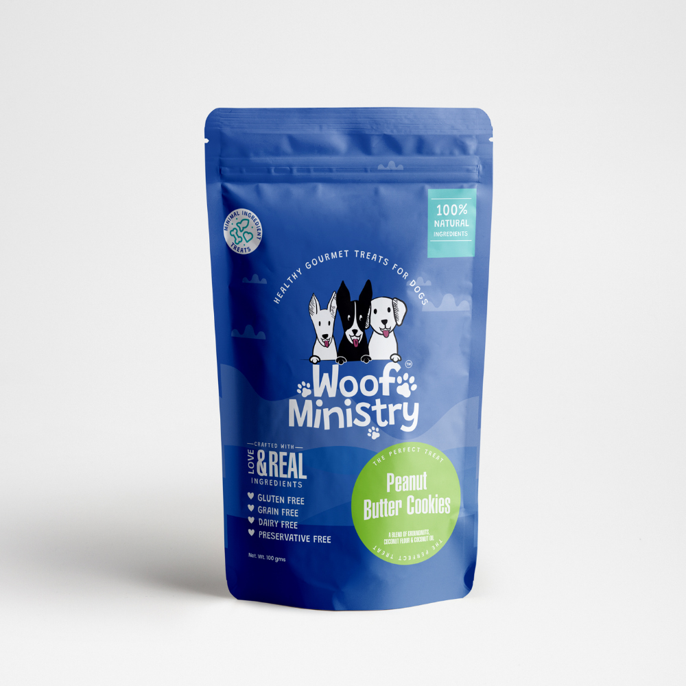 Woof Ministry Peanut Butter Cookies (100 gms)
