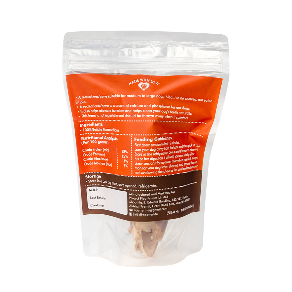 Nutriwoof Dehydrated Buffalo Marrow Bone (1 Piece)