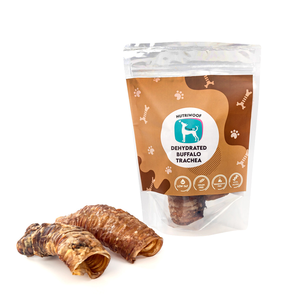 Nutriwoof Buffalo Trachea Chews (2 Pieces)