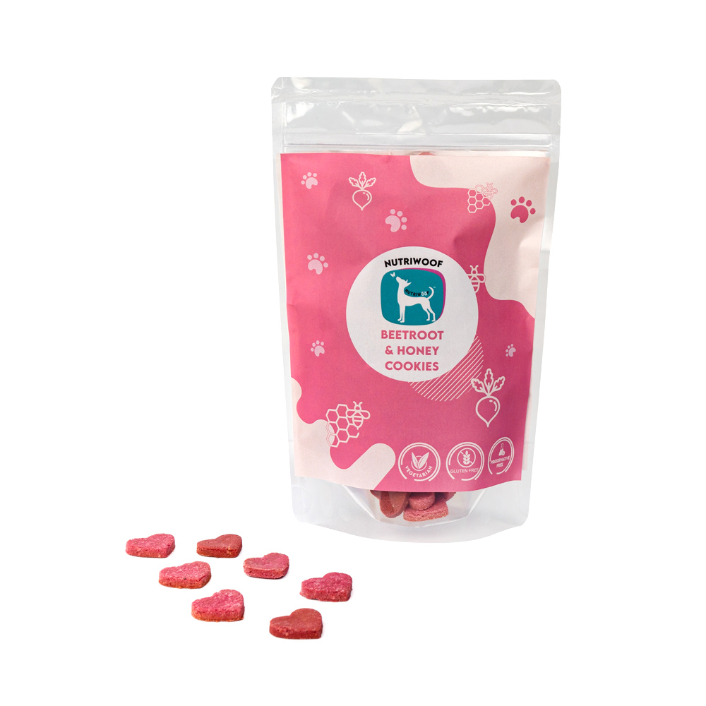Nutriwoof Beetroot & Honey Cookies (100gm)