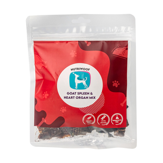 Nutriwoof Dehydrated Goat Organ Mix ( Spleen and Heart) - (70 grams)