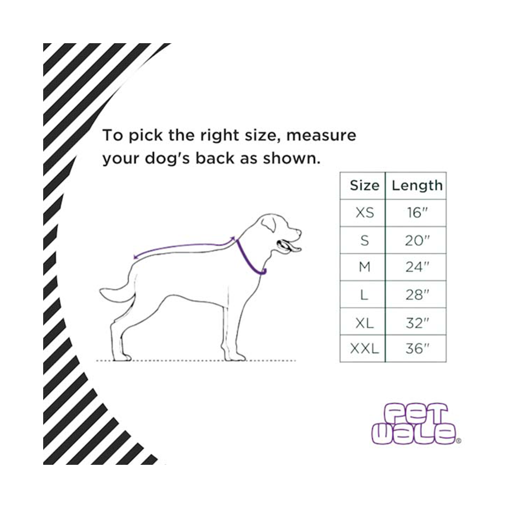 PetWale Black Raincoat with Reflective Strips