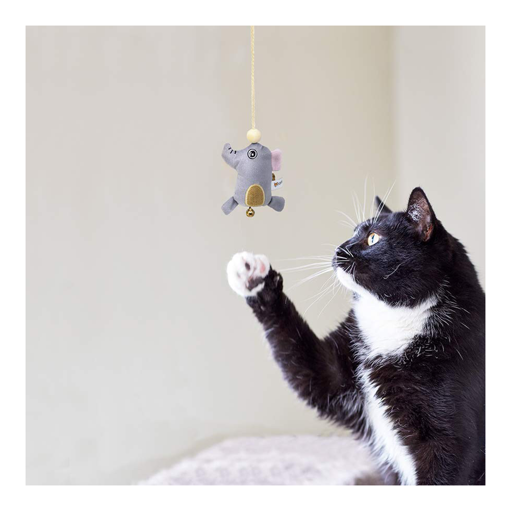 Bark Butler FOFOS Cat Wand Toy Elephant