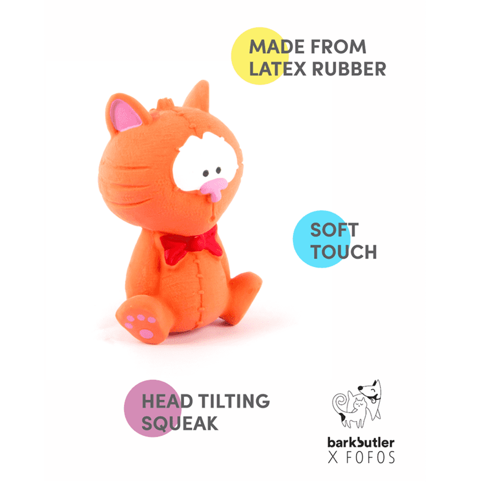 Bark Butler X FOFOS Latex Toy Cat