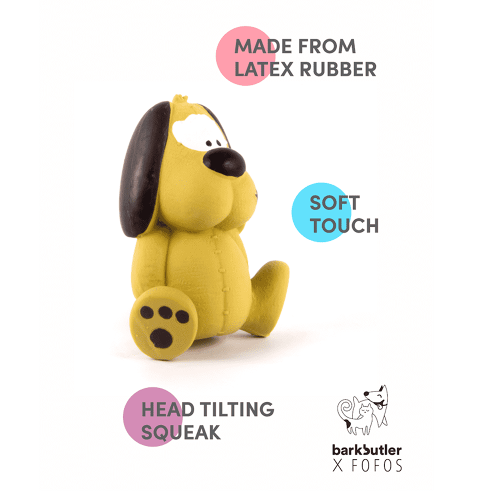 Bark Butler X FOFOS Latex Toy Dog