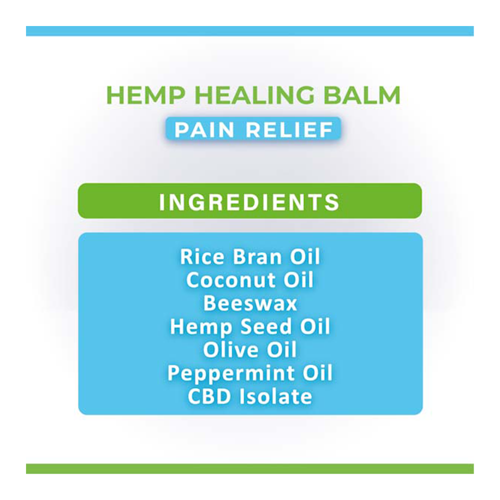 Cure By Design - Hemp Healing Balm - Pain Relief (30gm) (100mg CBD)