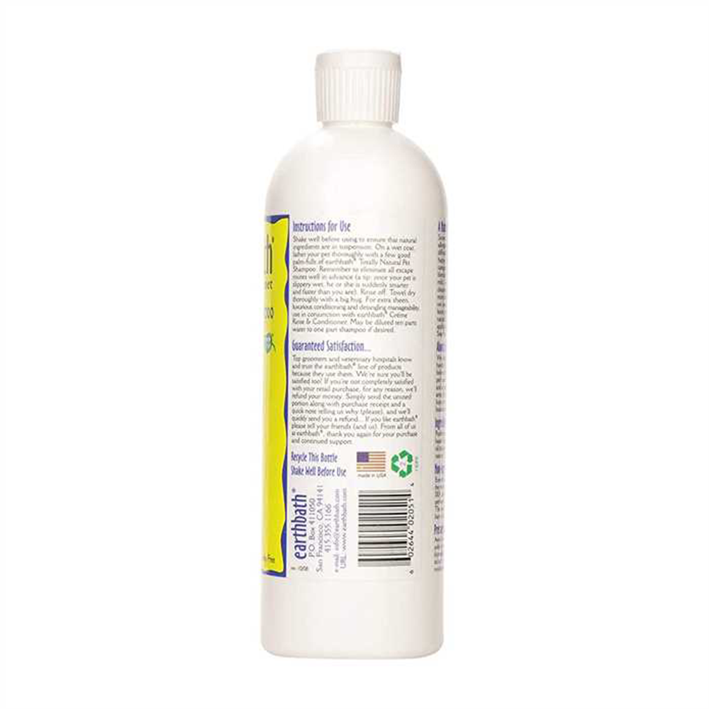 Earthbath Hypoallergenic Fragrance Free Shampoo (16oz)