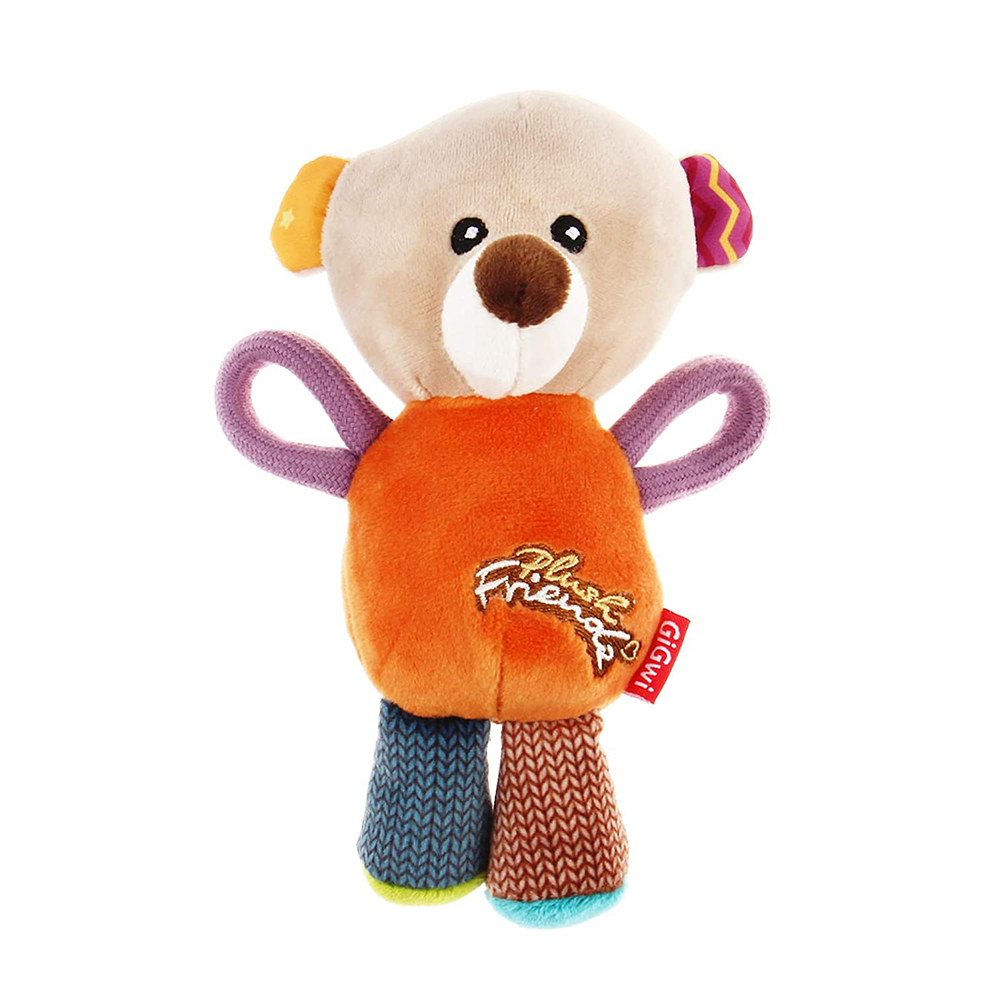 GiGWi Plush Friendz With Squeaker - Bear