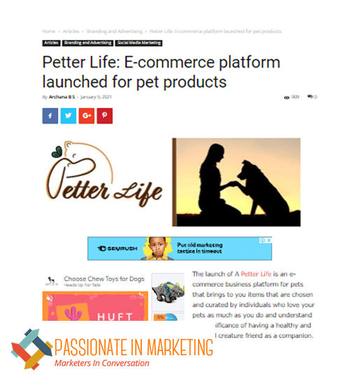 Petter Life: E-commerce platform launched for pet products