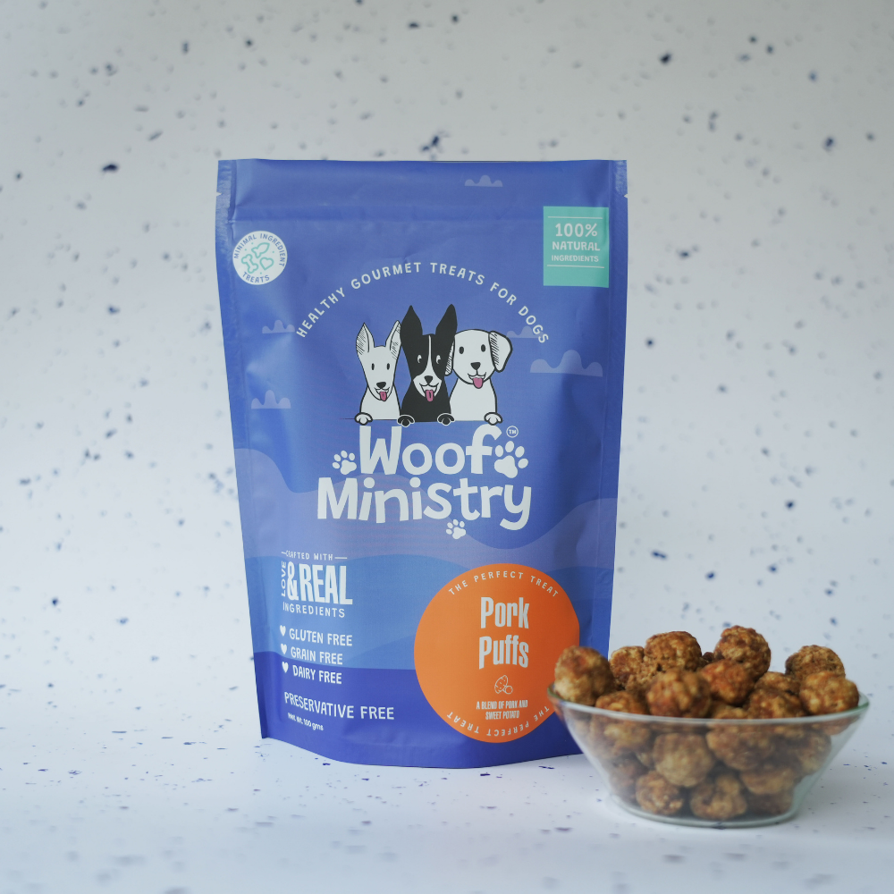 Woof Ministry Pork Puffs (100 grams)