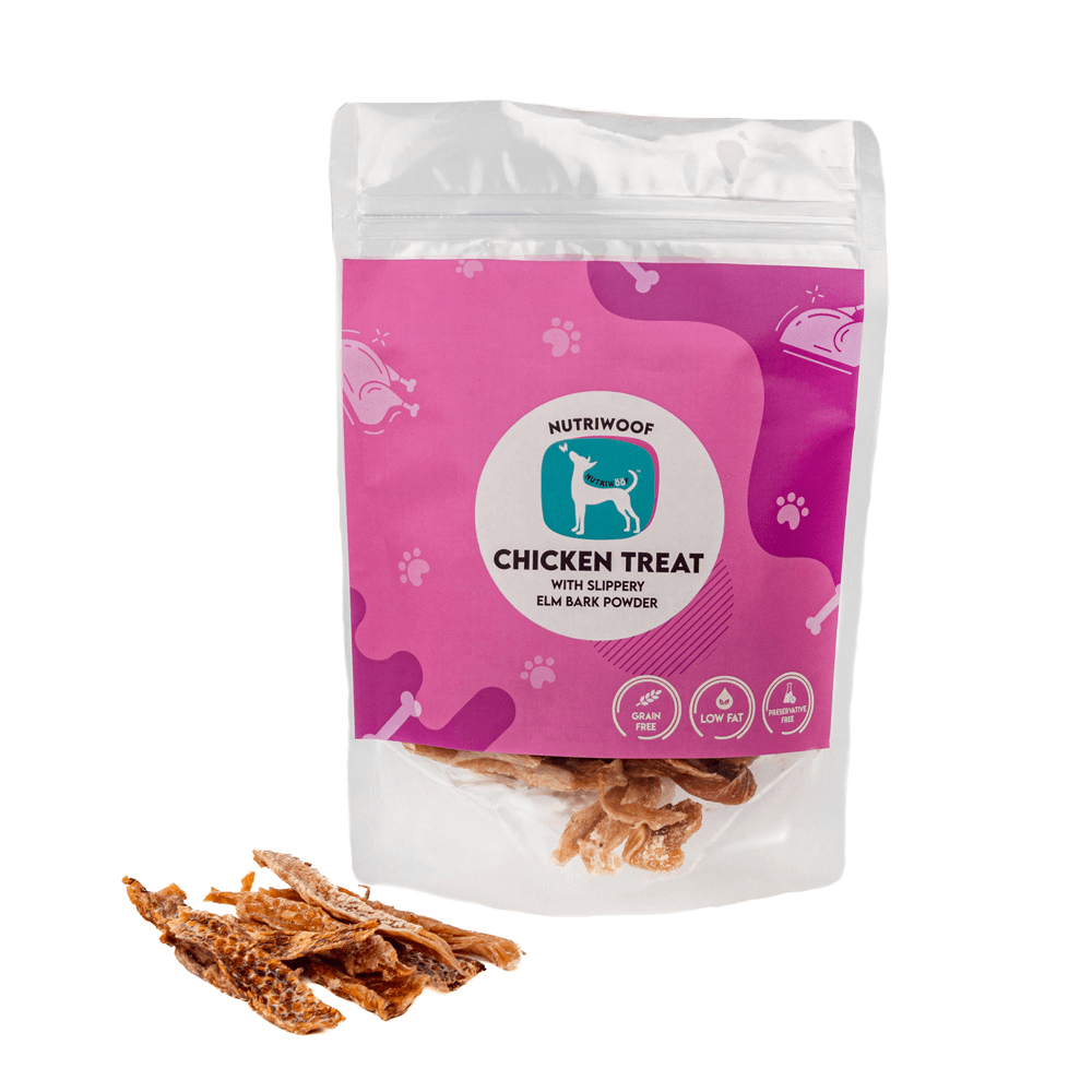 Nutriwoof Chicken Treat with Slippery Elm Bark Powder (70 grams)