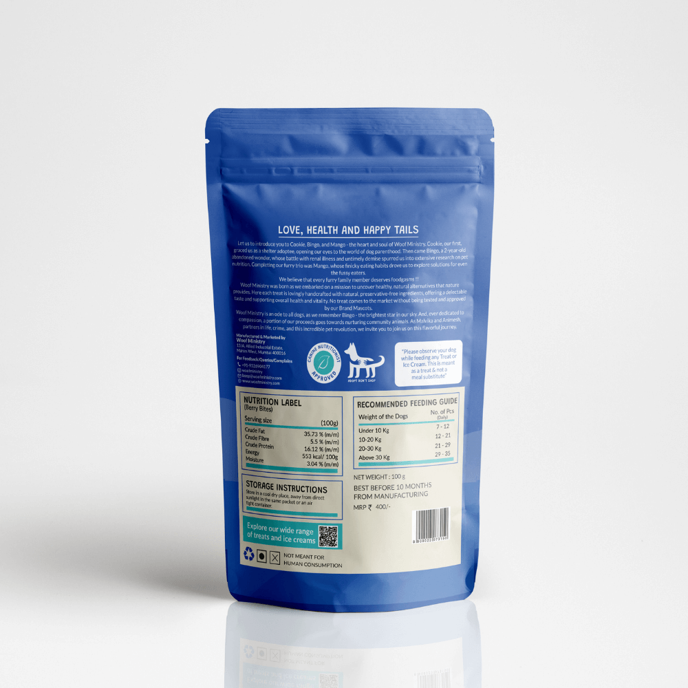 Woof Ministry Berry Bites (100 gms)