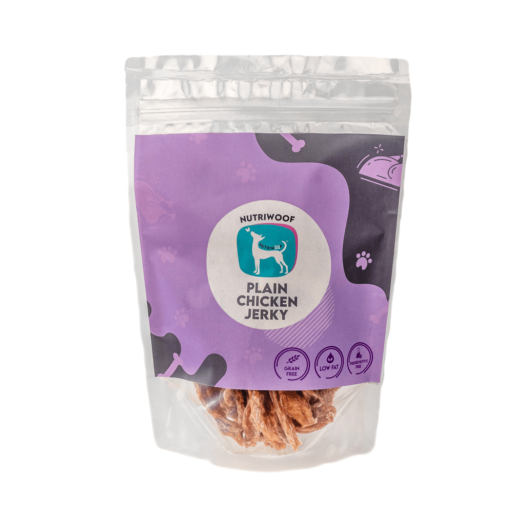Nutriwoof Plain Chicken Jerky (120gm)
