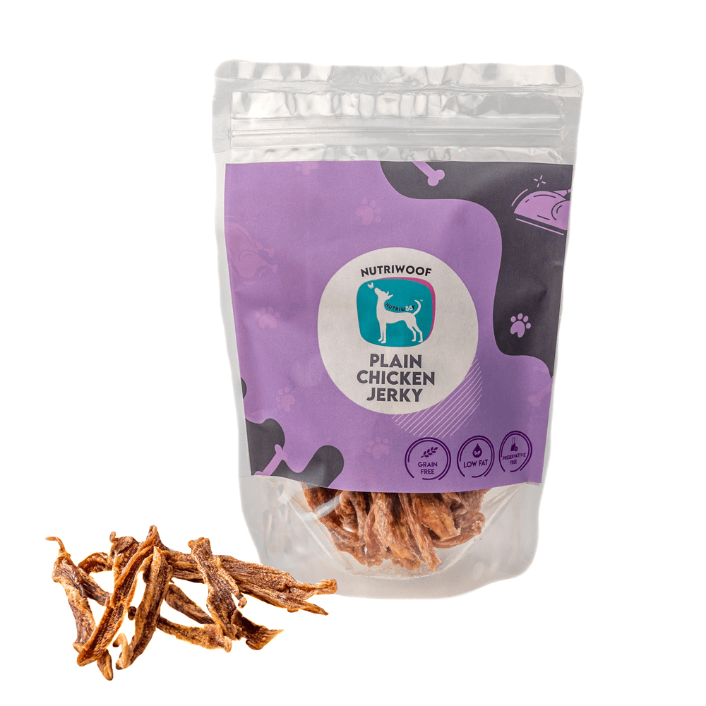 Nutriwoof Plain Chicken Jerky (120gm)