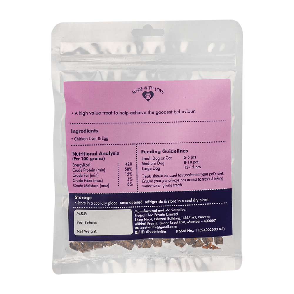 Nutriwoof Chicken Liver Training Treats (100 grams)