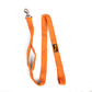 Let's Wag Double Handle Fabric Leash – Orange