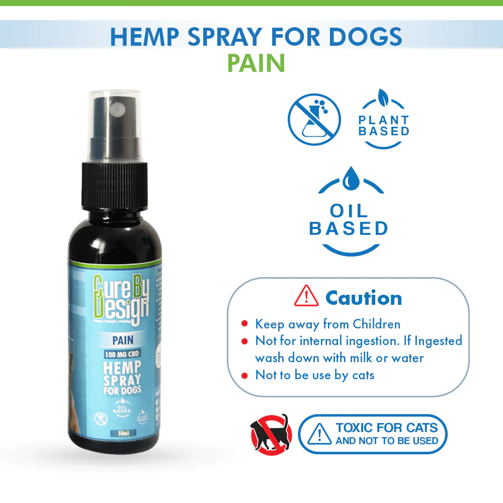 Cure By Design - Hemp Spray For Dogs Pain (50ml)
