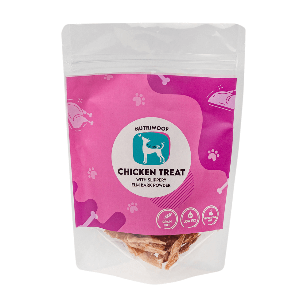 Nutriwoof Chicken Treat with Slippery Elm Bark Powder (70 grams)