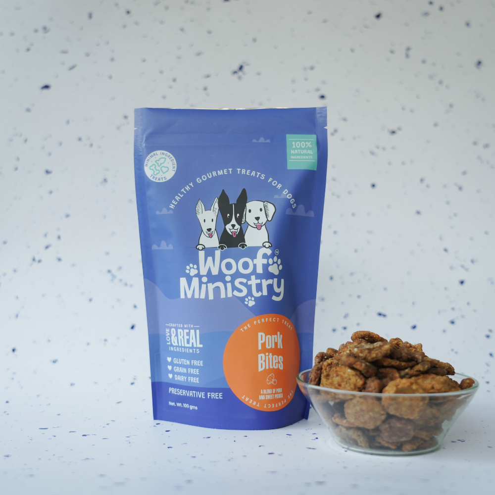 Woof Ministry Pork Bites (100 grams)