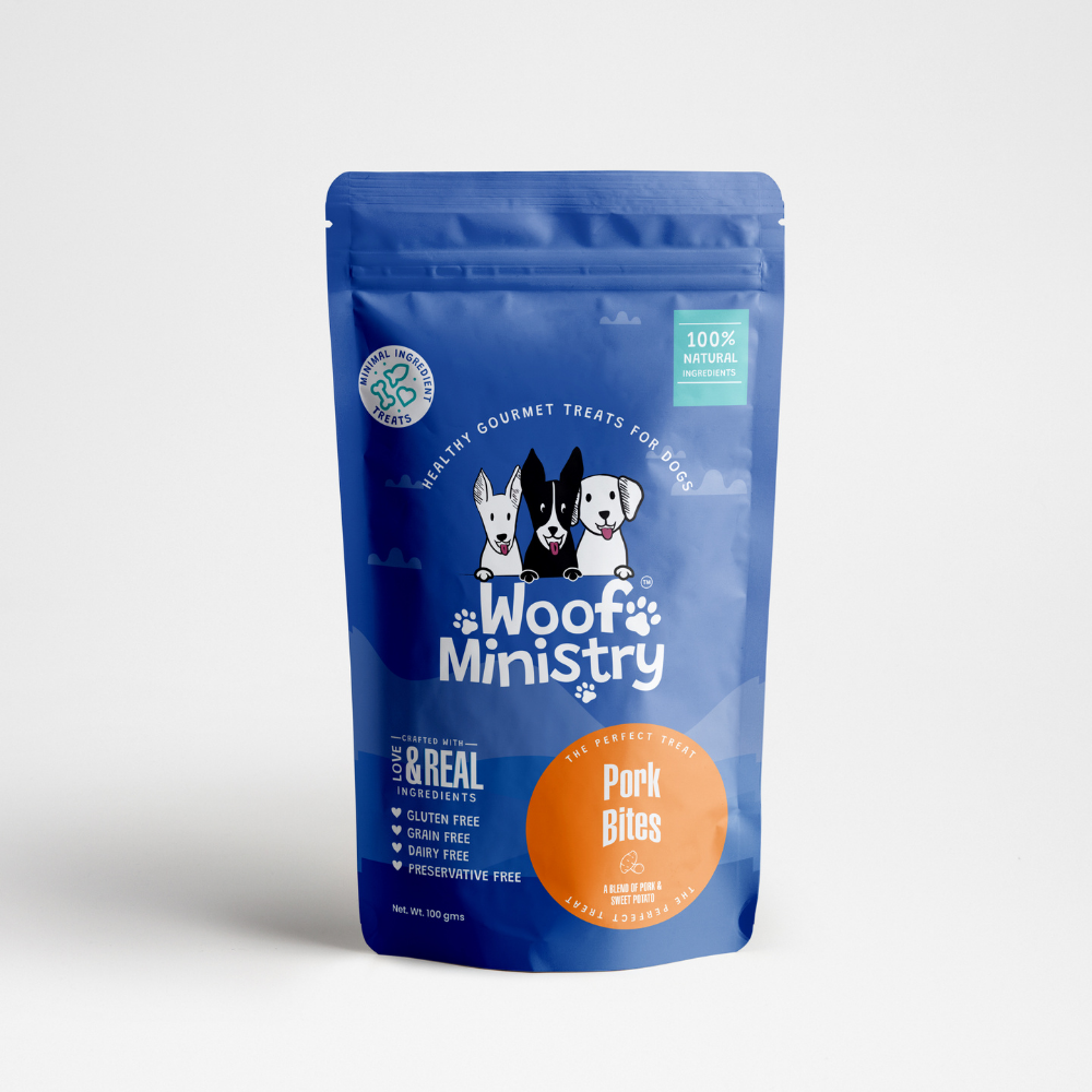 Woof Ministry Pork Bites (100 grams)