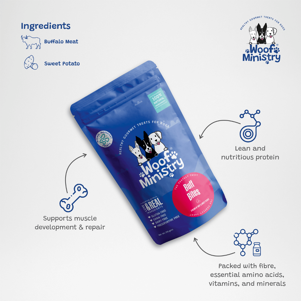 Woof Ministry Buff Bites (100 grams)