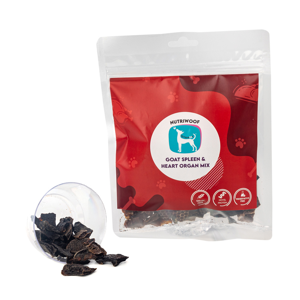 Nutriwoof Dehydrated Goat Organ Mix ( Spleen and Heart) - (70 grams)