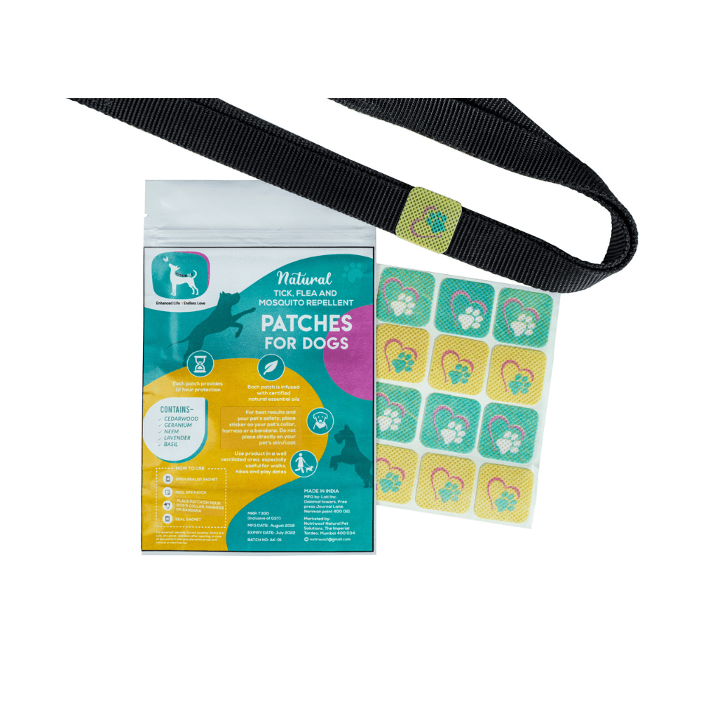 Nutriwoof Tick, Flea & Mosquito Repellent Patches (36 patches)