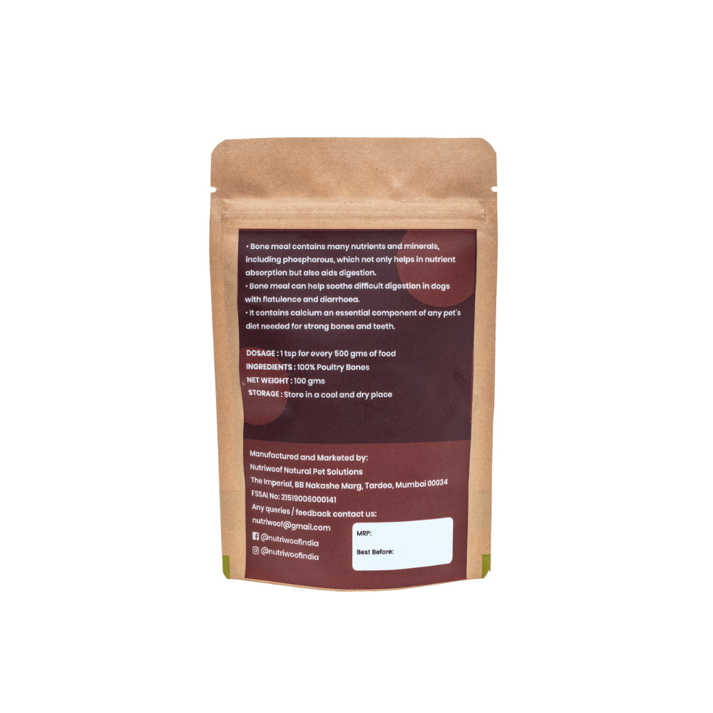 Nutriwoof Bone Meal (Chicken) (100 grams)