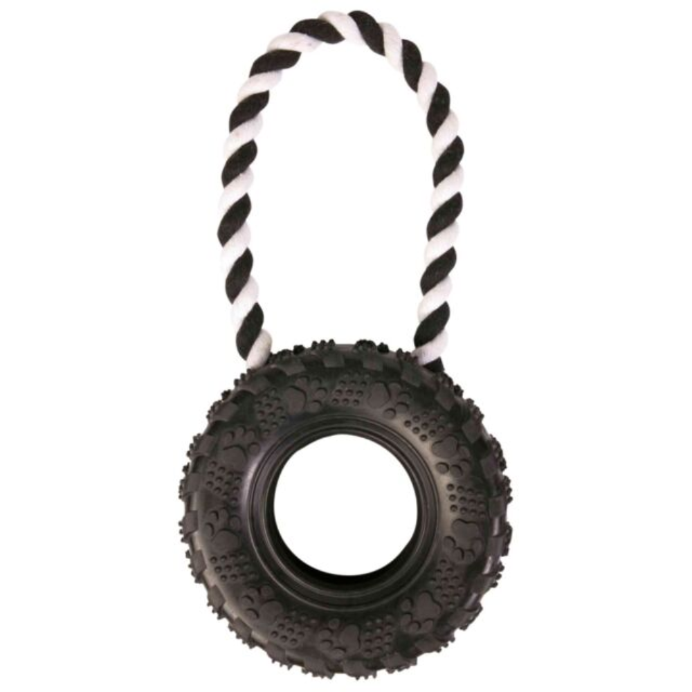 Trixie Tire On A Rope Natural Rubber