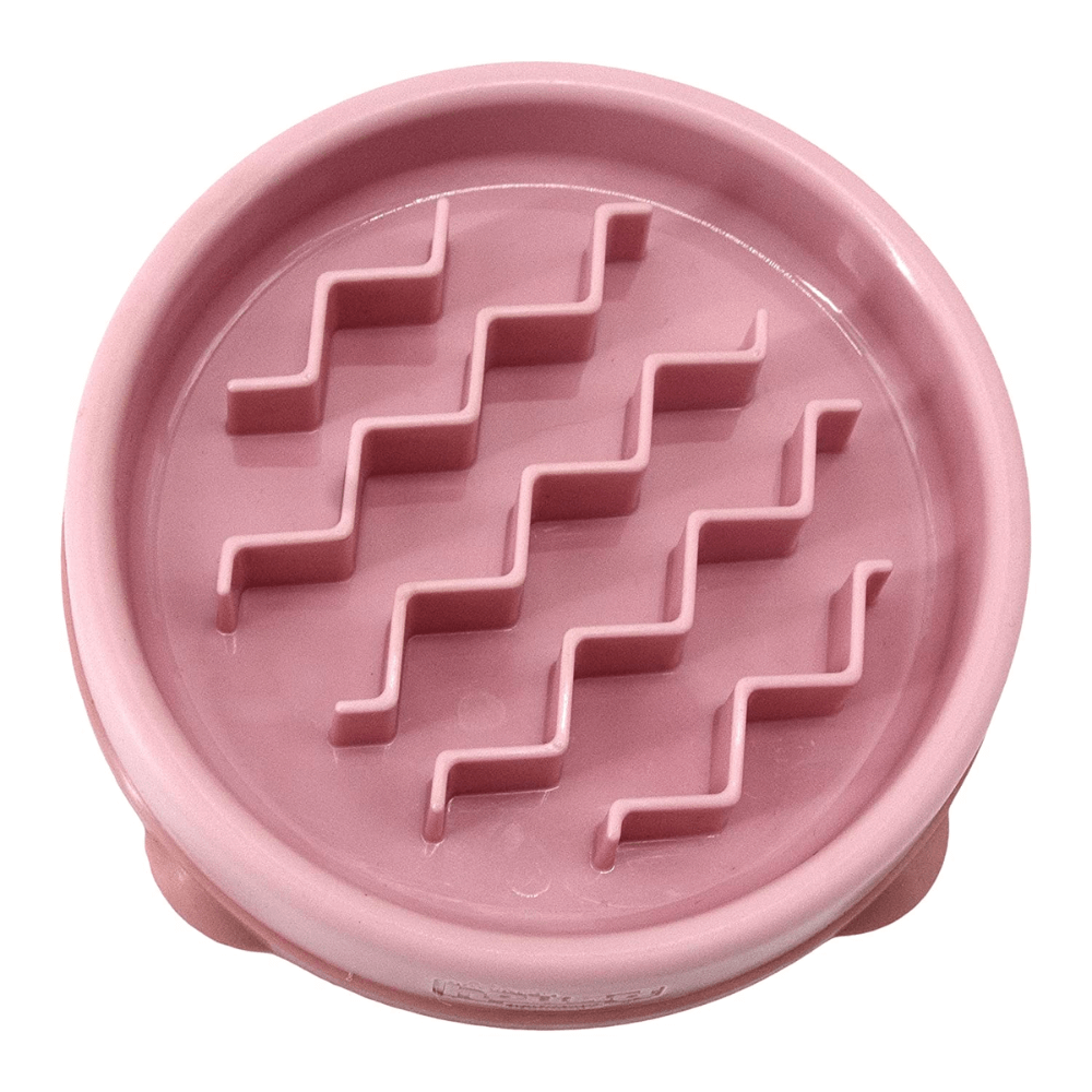 Outward Hound Fun Feeder Slo Bowl - Pink  (Small)
