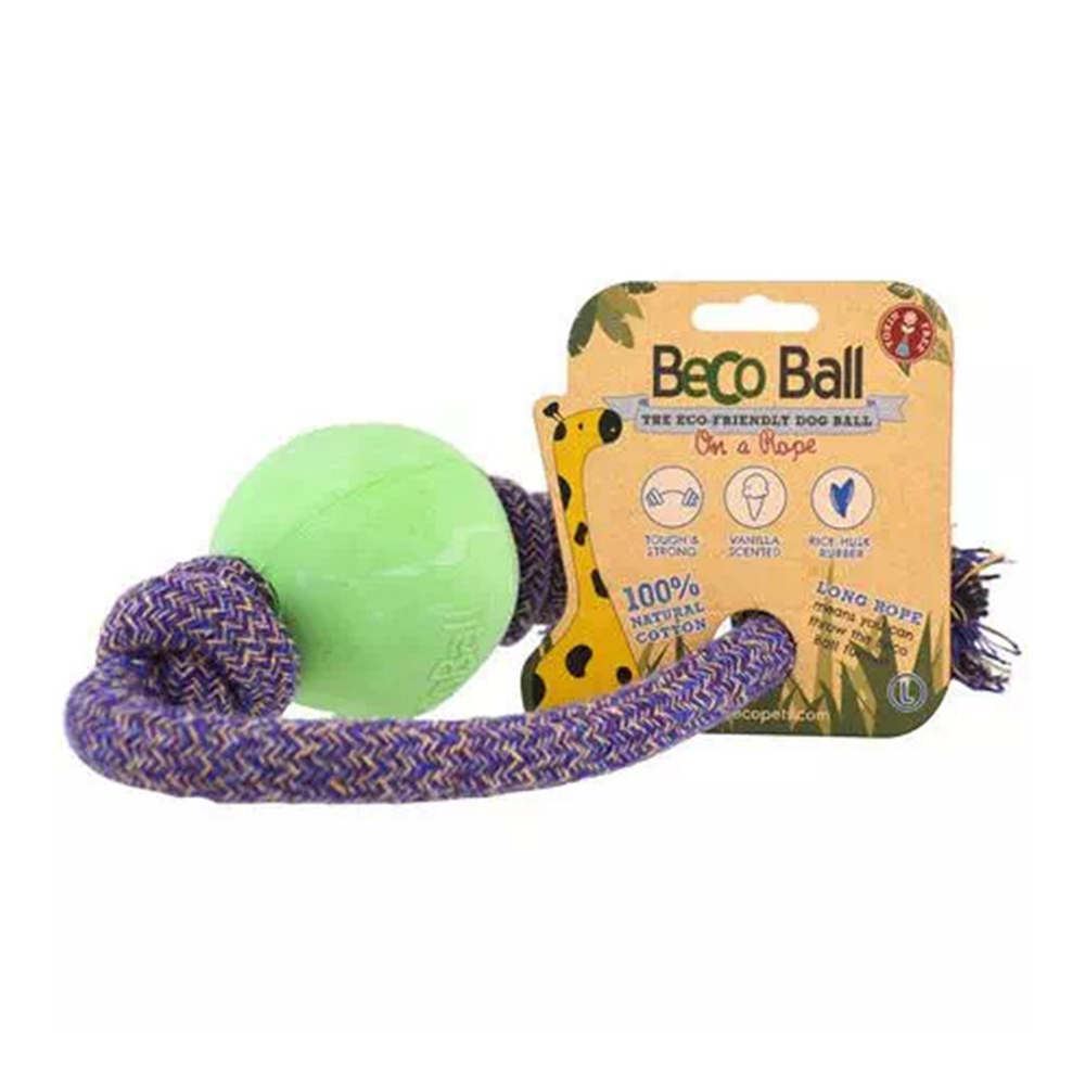 Beco Rubber Ball On Rope (S)