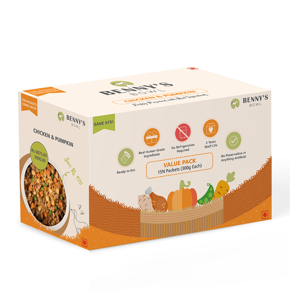 Benny's Bowl Chicken & Pumpkin (300gm) - (Pack Of 15)