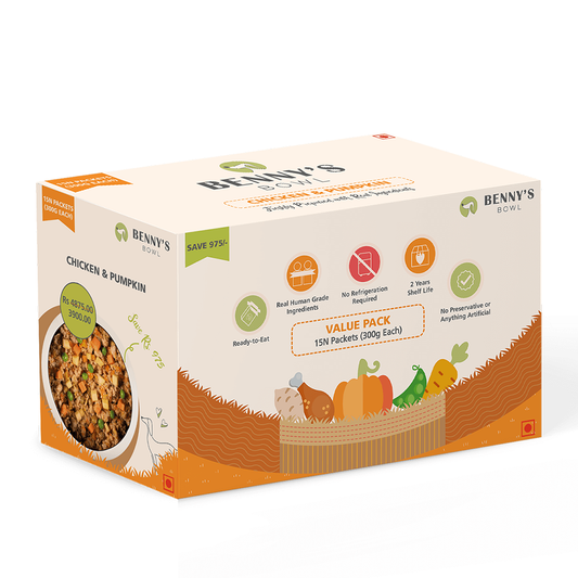 Benny's Bowl Chicken & Pumpkin (300gm) - (Pack Of 15)