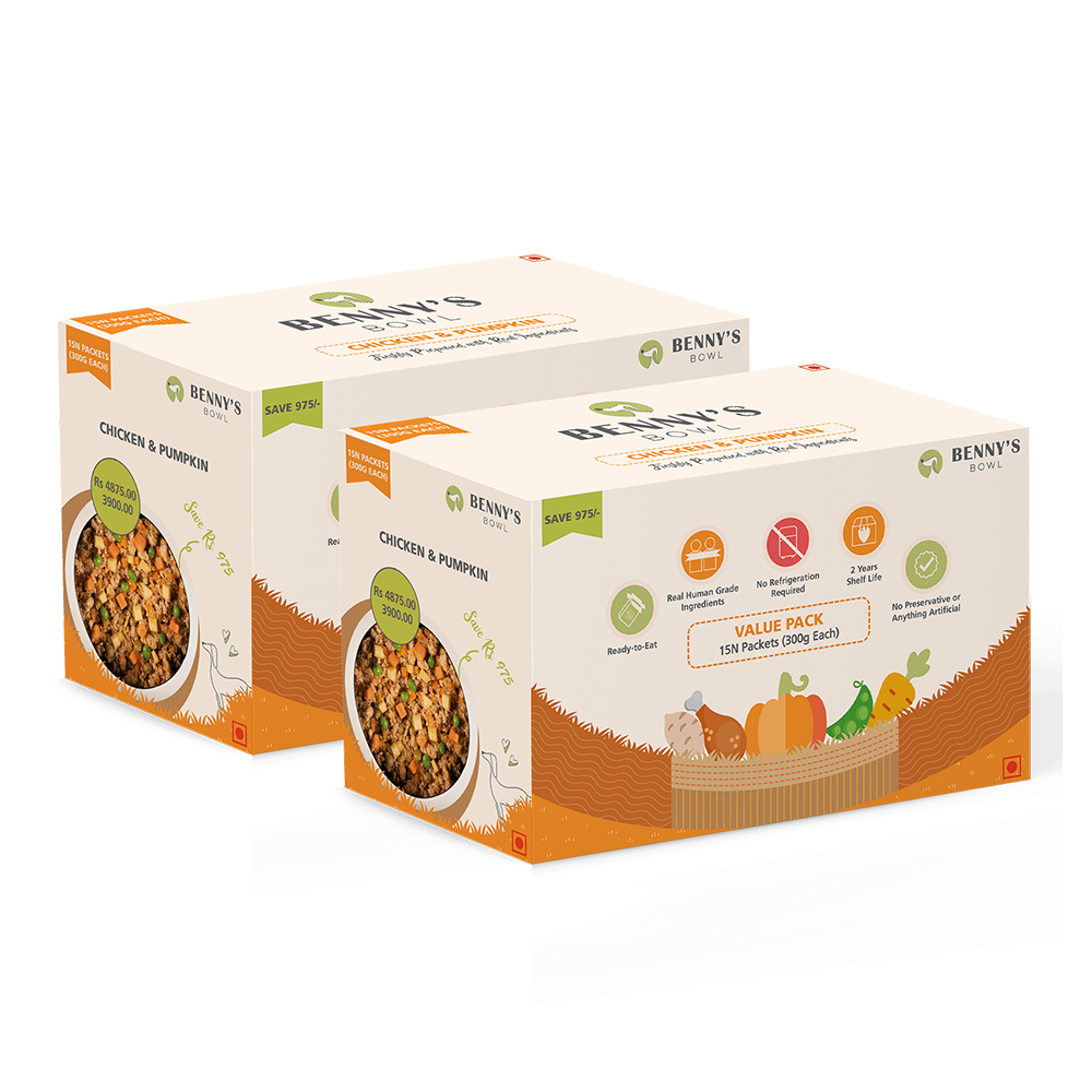 Benny's Bowl Chicken & Pumpkin (300gm) - (Pack Of 30)