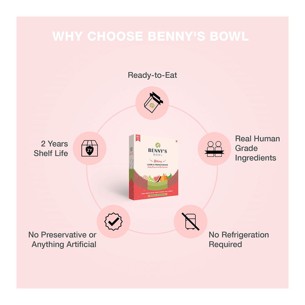Benny's Bowl Lamb & French Beans (300gm)