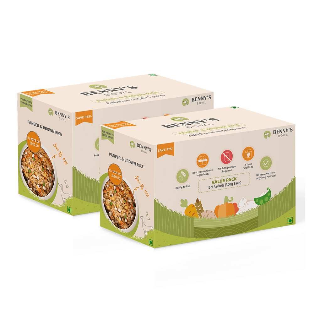 Benny's Bowl Paneer & Brown Rice (300gm) - (Pack Of 30)