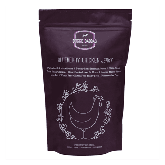 Doggie Dabbas Blueberry Chicken Jerky (85 gms)
