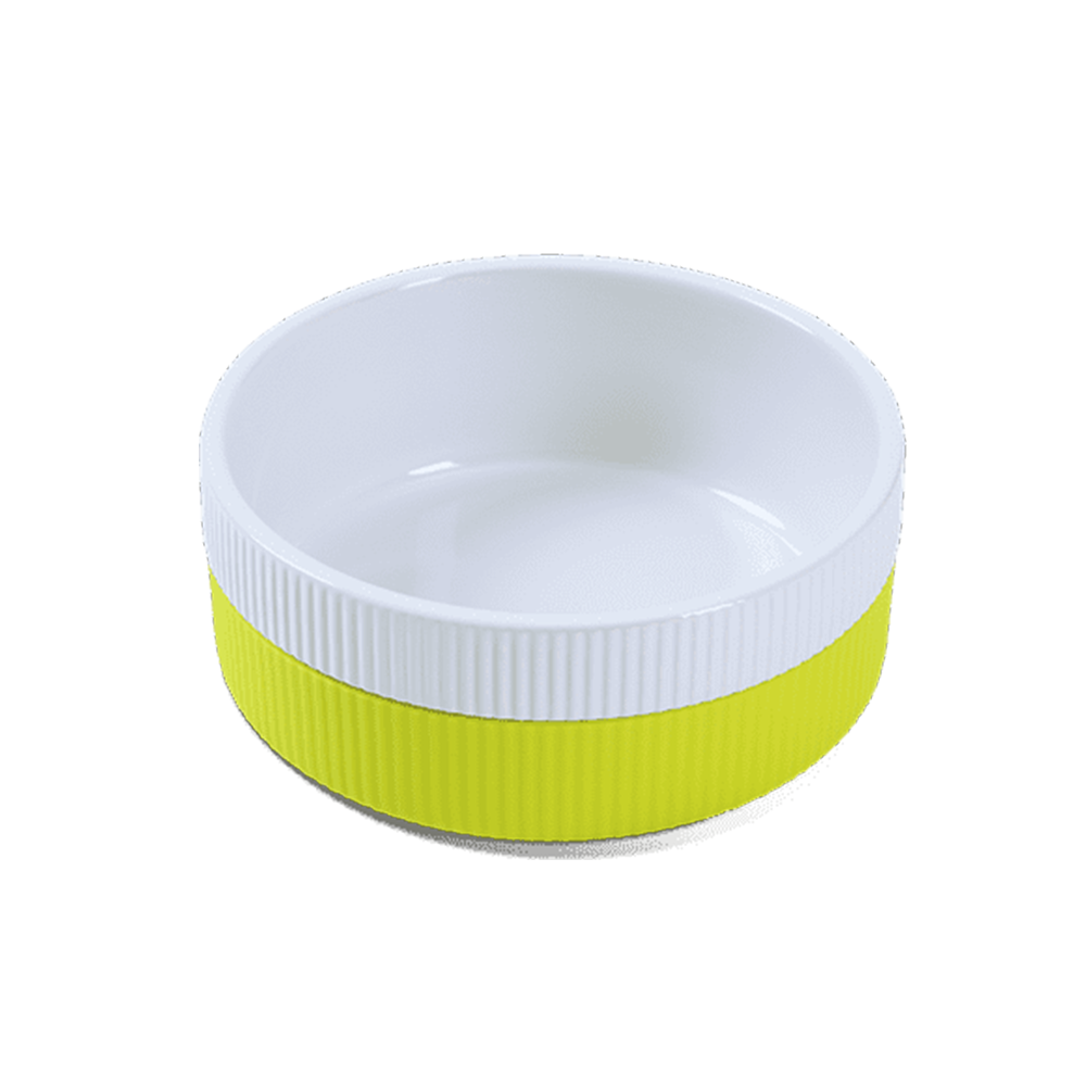 Petlogix Ceramic Anti-Slip Neon Dog Bowl
