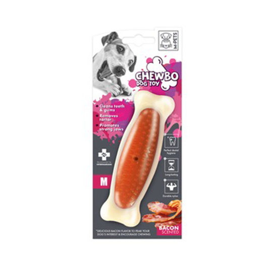 M-Pets Chewbo Bone Clean Dental (Bacon Scented) (M)