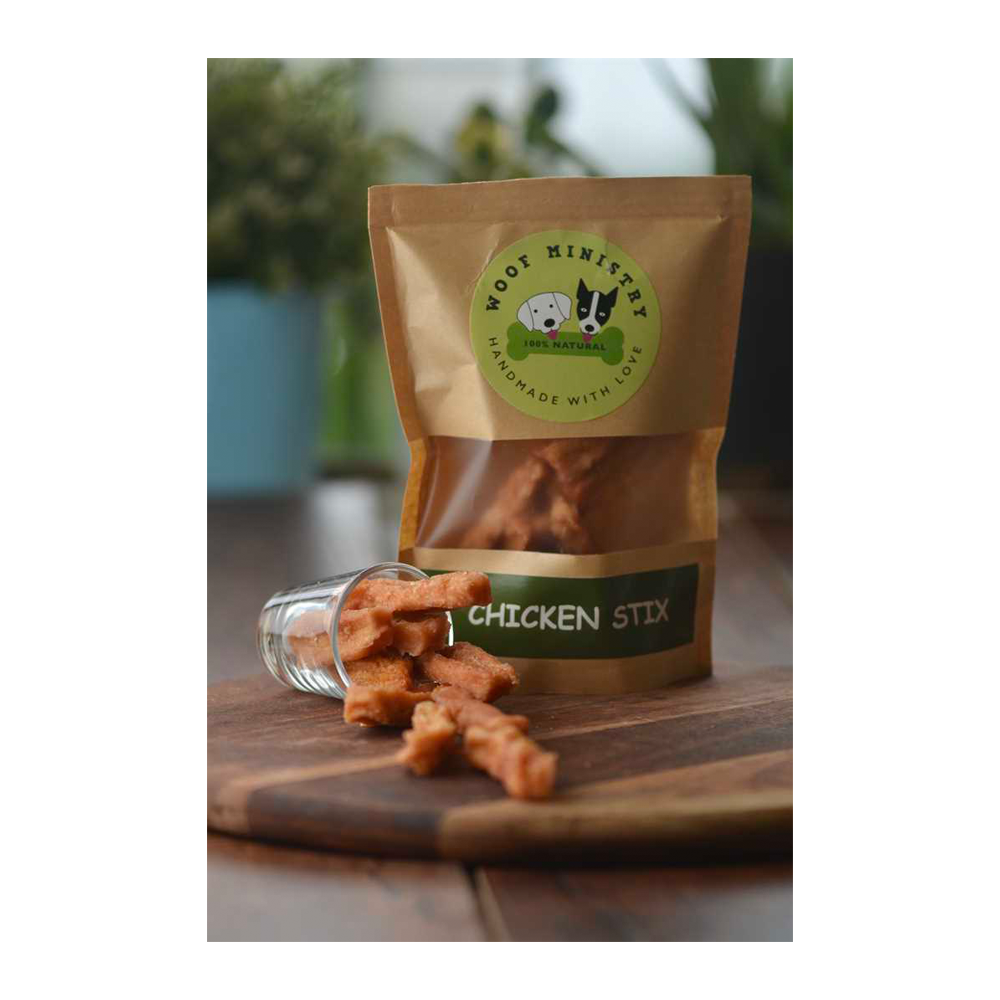 Chicken Stix Woof Ministry Chicken Stix (100 grams) – A Petter Life