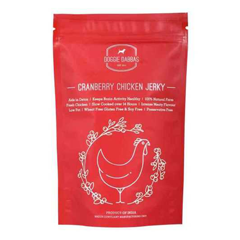 Doggie Dabbas Cranberry Chicken Jerky (85 gms)